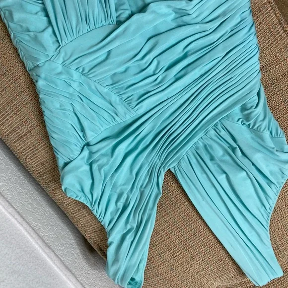 BCBGMAXAZRIA blue/teal anything dress up dress - Picture 10 of 12